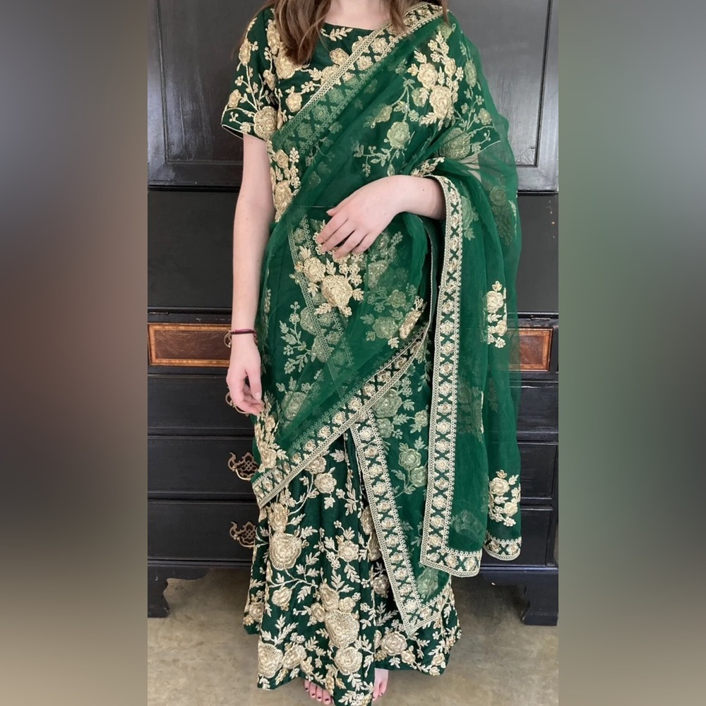 Green Indian Lehenga Choli